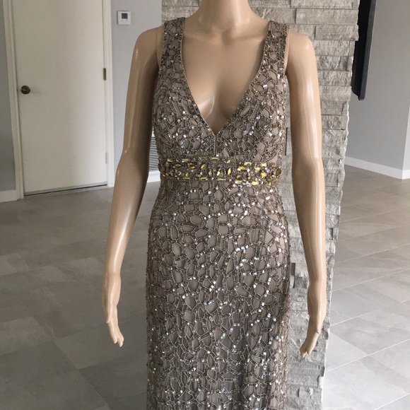 Alberto Makali Long Gown Cover Beading - Picture 4 of 10